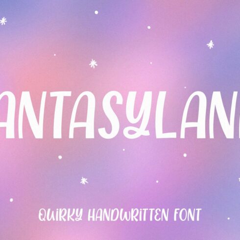 Fantasyland - quirky font cover image.