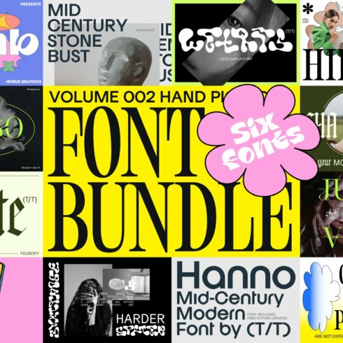 Hand Picked Font Bundle Vol 02 cover image.