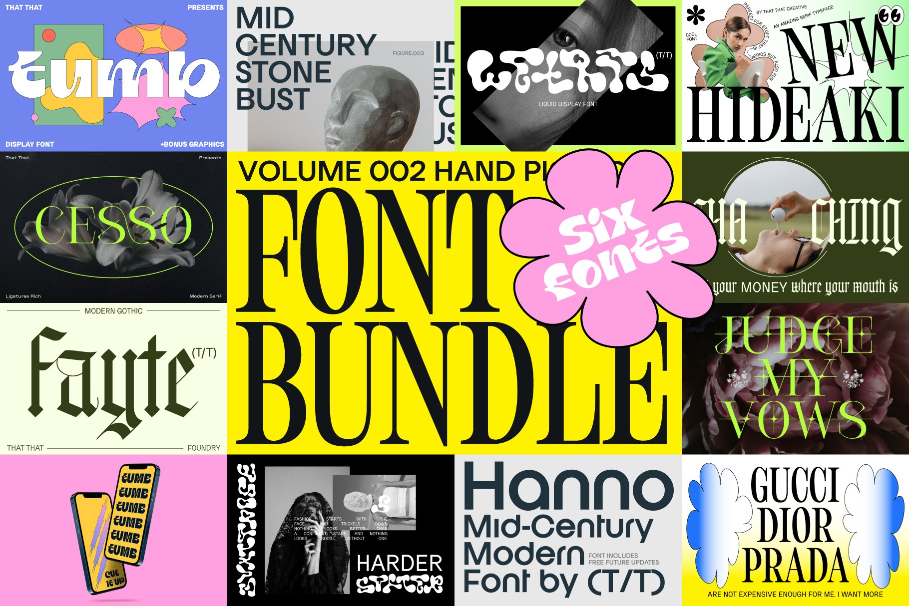 Hand Picked Font Bundle Vol 02 cover image.