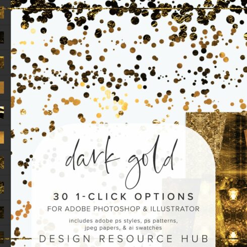 Dark Golds Photoshop Layer Stylescover image.