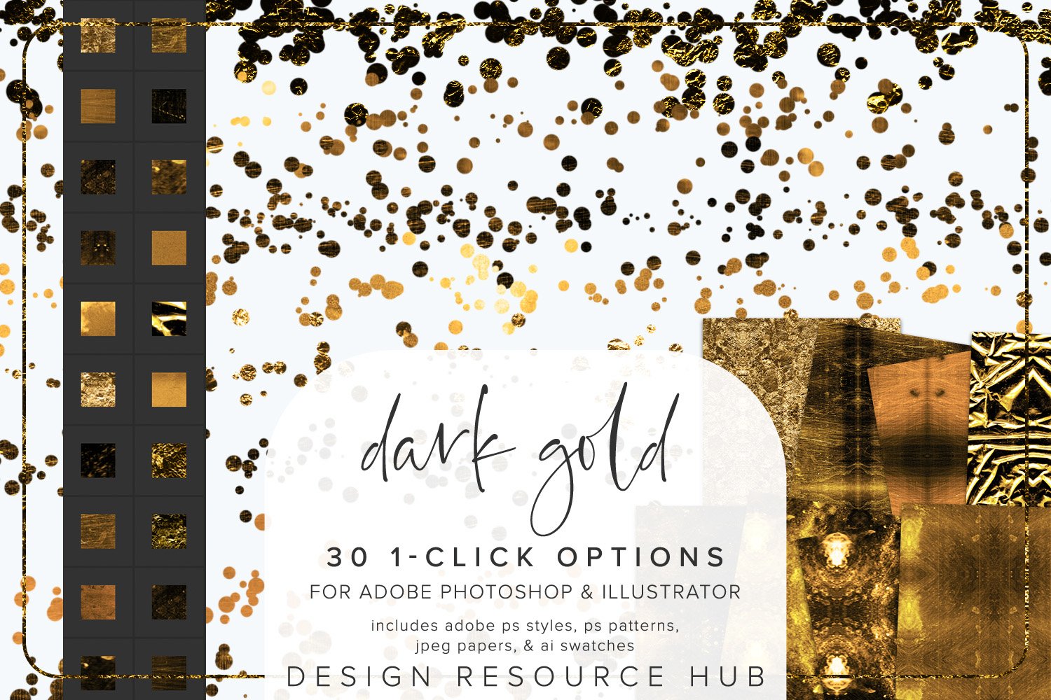 Dark Golds Photoshop Layer Stylescover image.