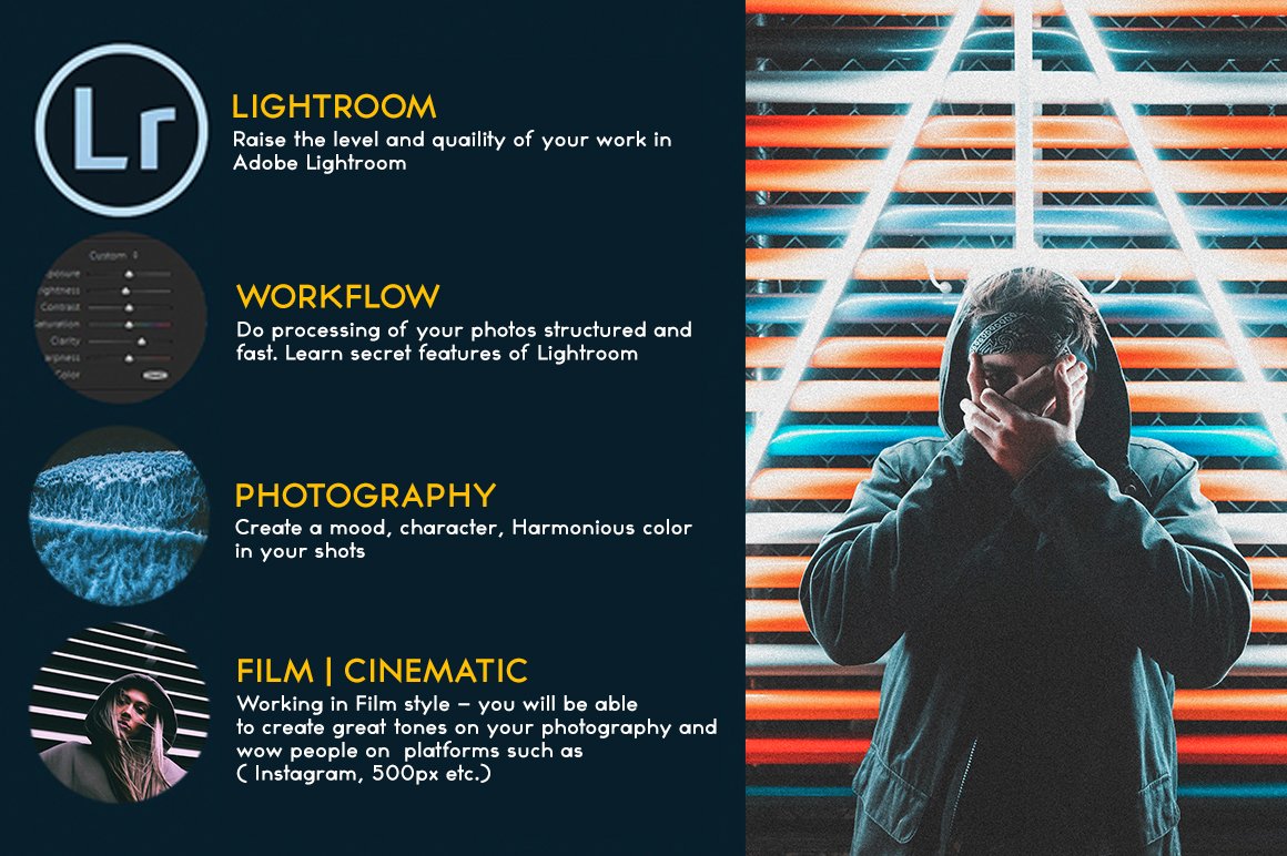Cinematic Lightroom Presetspreview image.