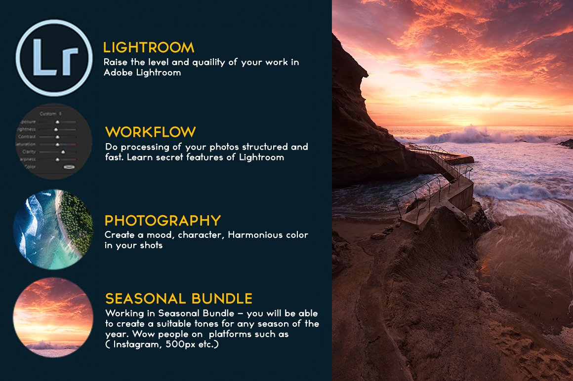 Huge Bundle Lightroom Presetspreview image.