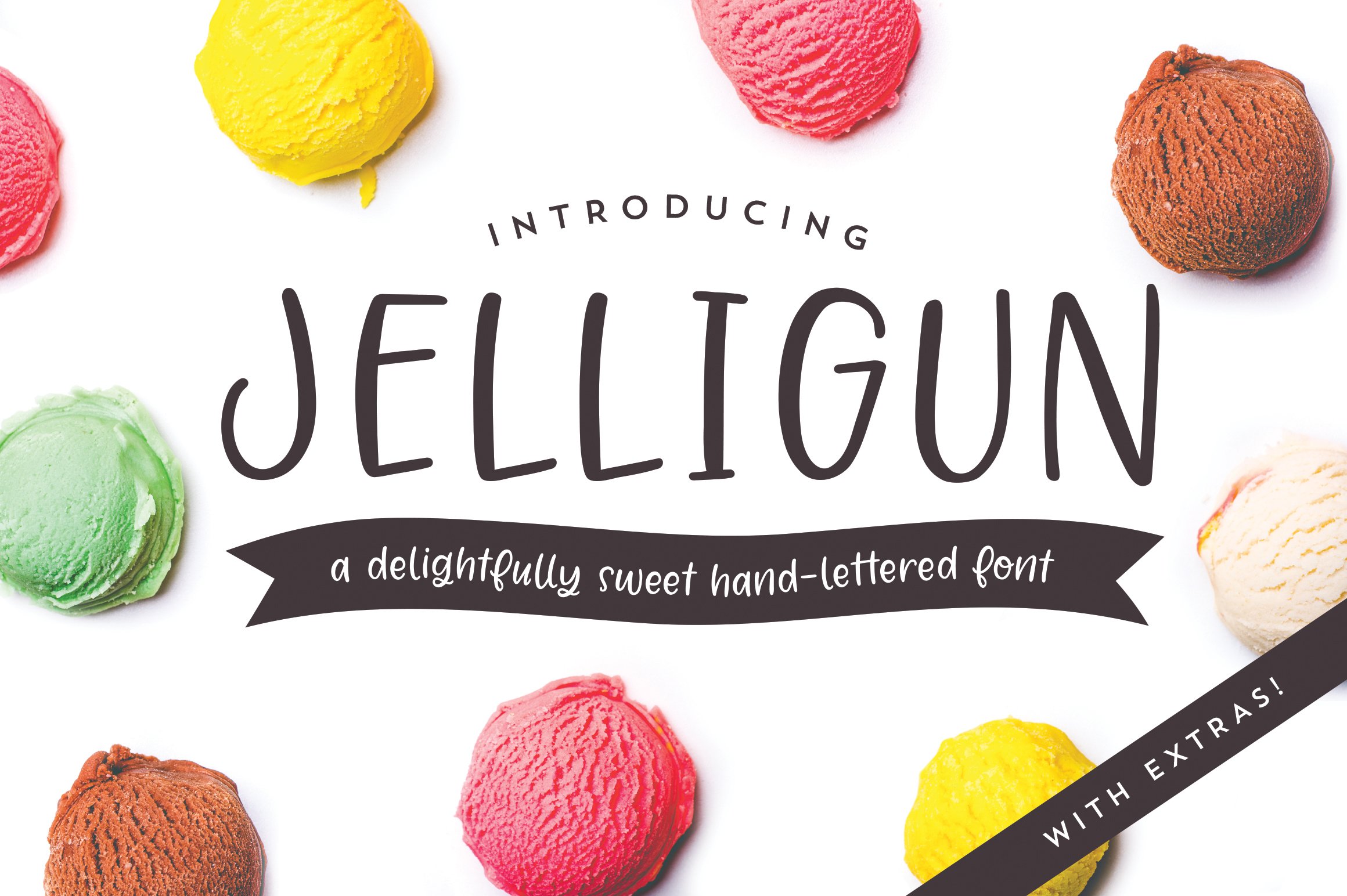 Jelligun | Hand-lettered Font cover image.