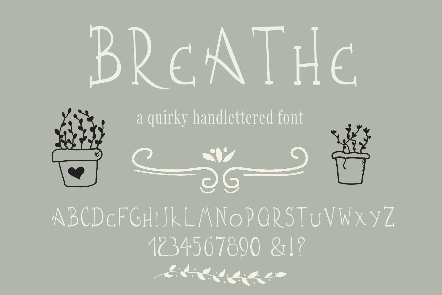 Breathe Handwritten Font cover image.