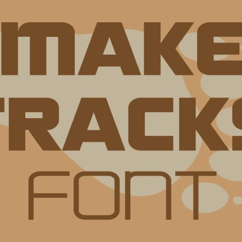 Make Tracks Font cover image.