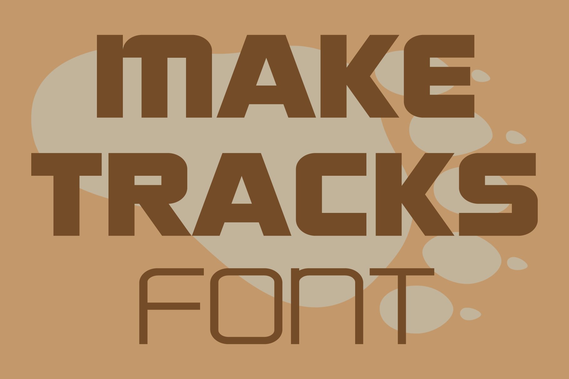 Make Tracks Font cover image.