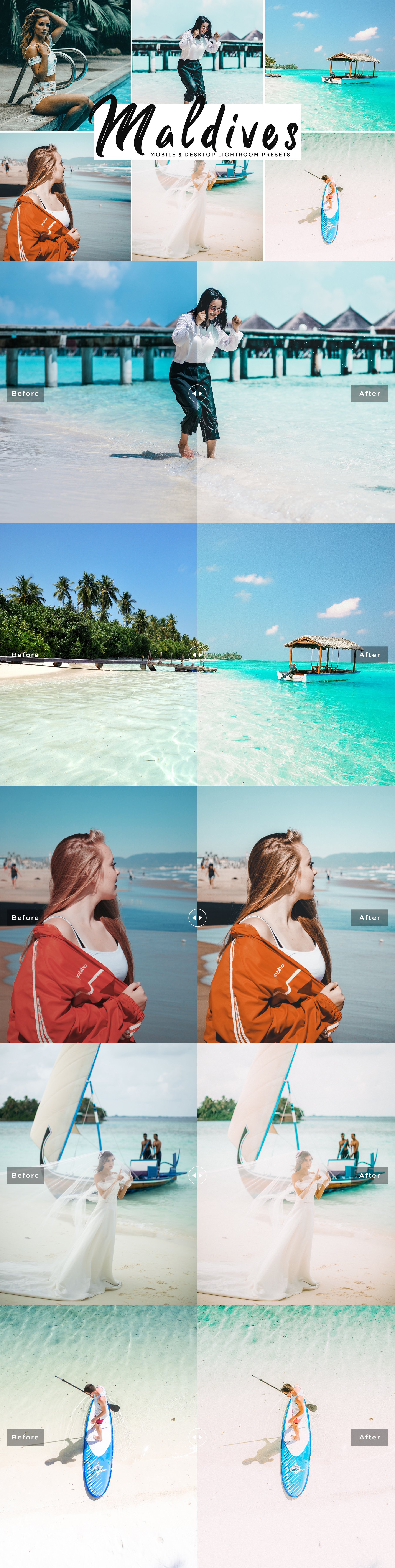 Maldives  Lightroom Presets Packcover image.