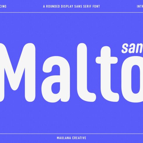 Malto Display Sans cover image.