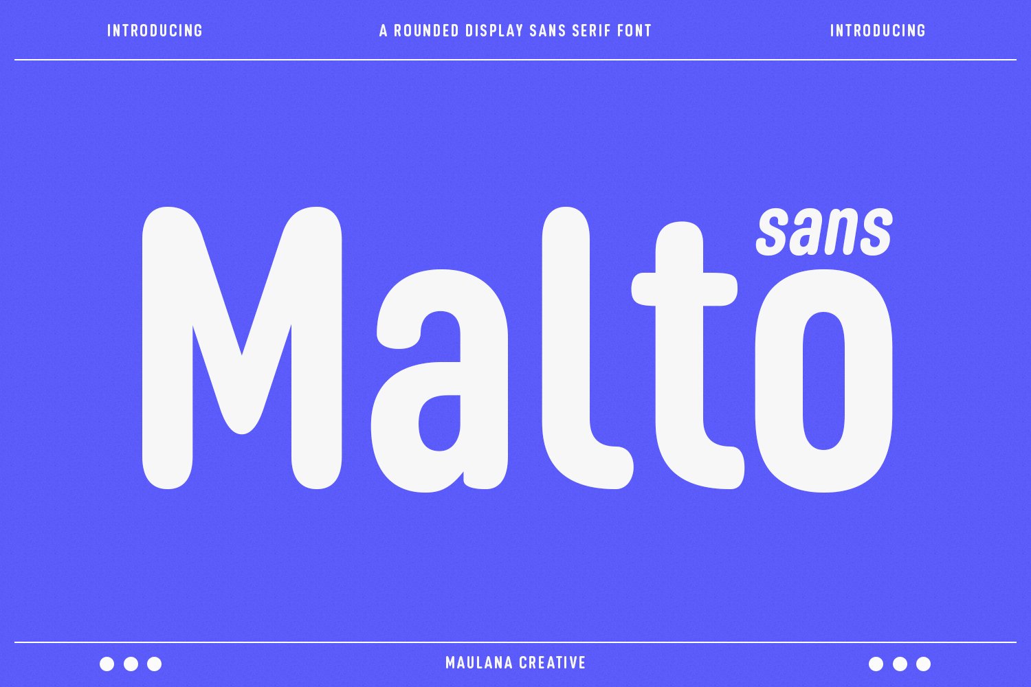 Malto Display Sans cover image.