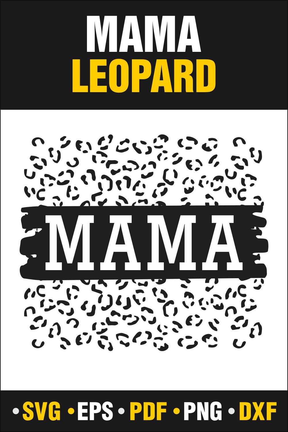Black and white image with the word mama on it.
