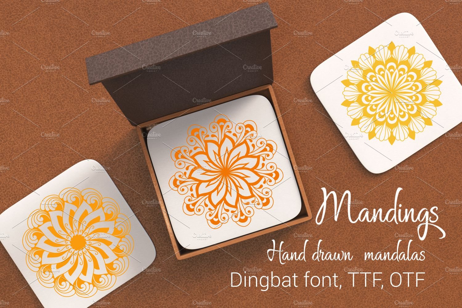 Mandings Dingbat Font cover image.