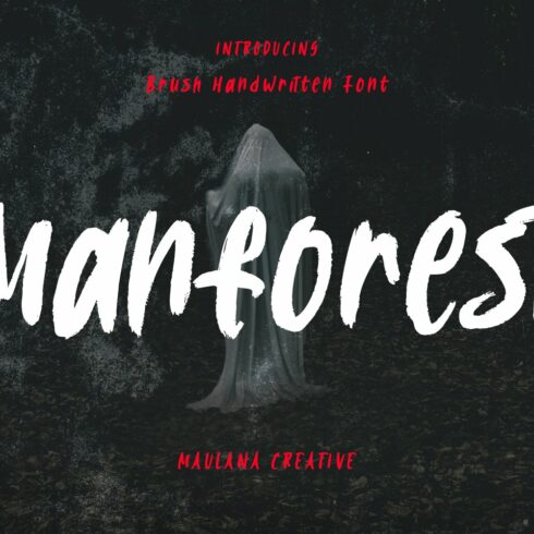 Manforest Handwritten Display Font cover image.