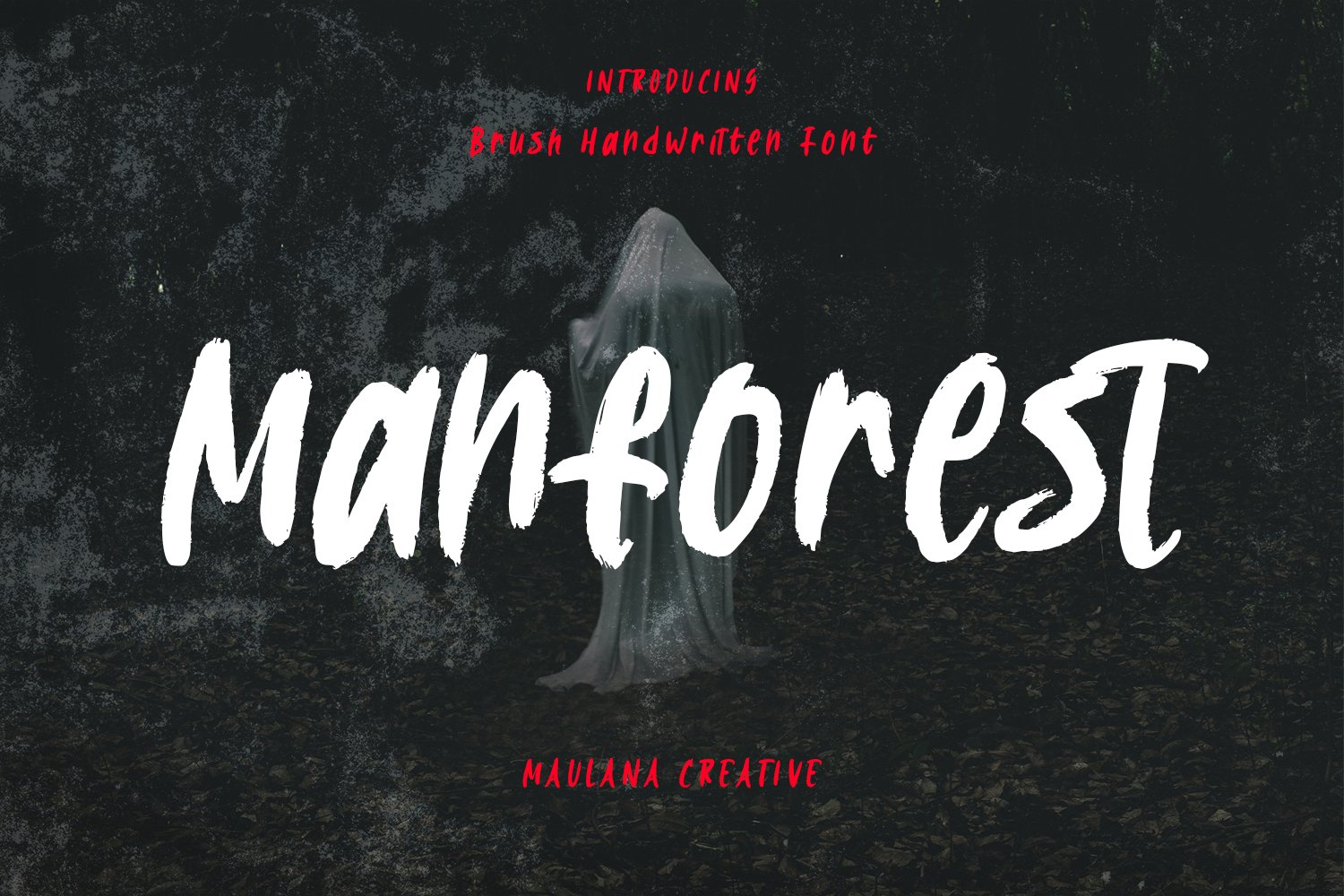 Manforest Handwritten Display Font cover image.