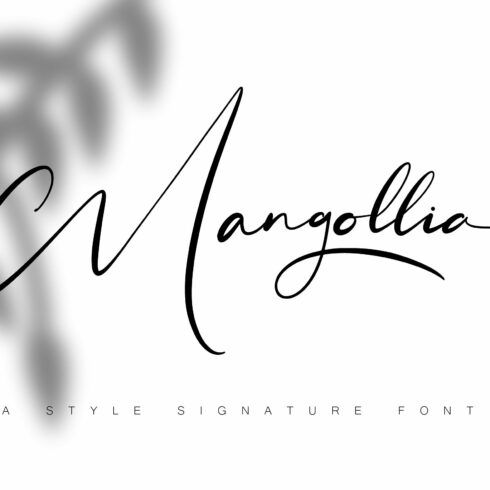 Mangollia - Signature Fontcover image.