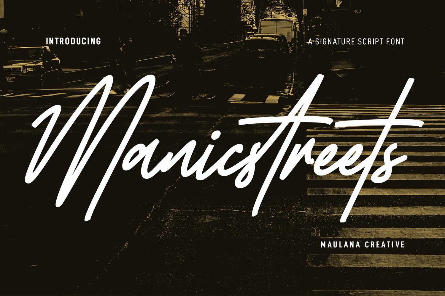 Manic Streets Signature Font cover image.