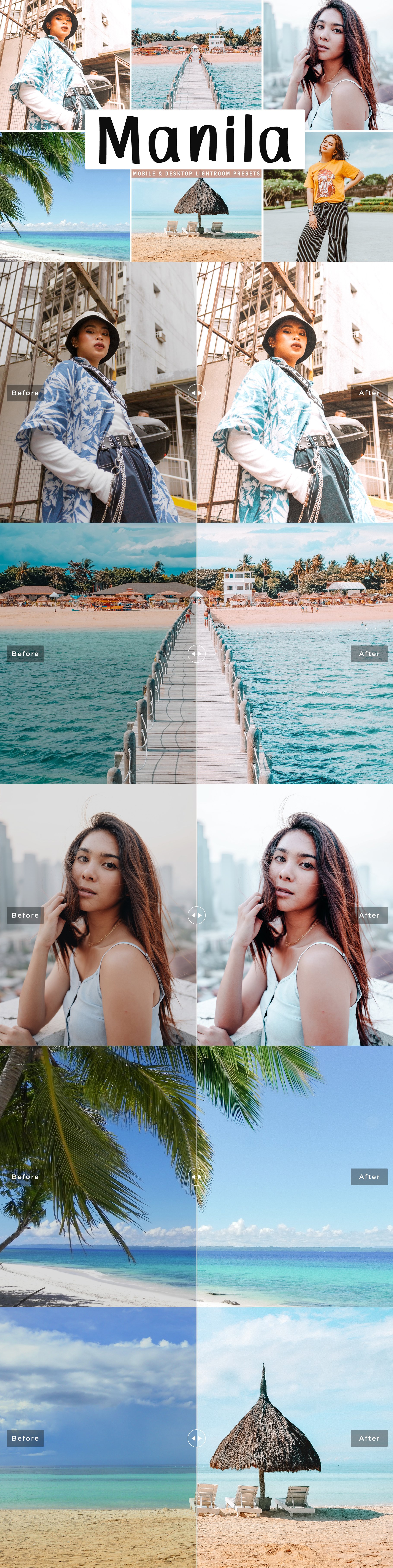 Manila Lightroom Presets Packcover image.