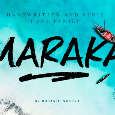 Maraka / handwrite font family cover image.