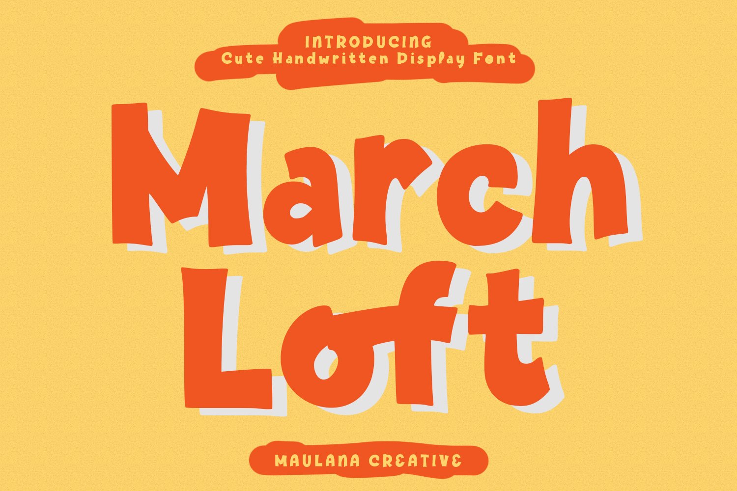 March Loft Handwritten Display Font cover image.