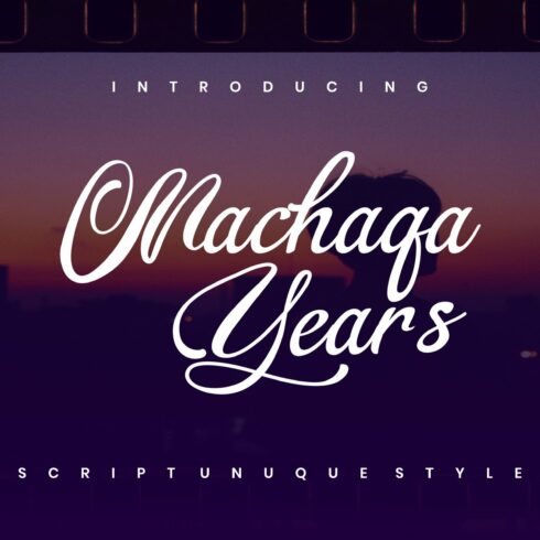 Machaqa Years - Script Fontcover image.