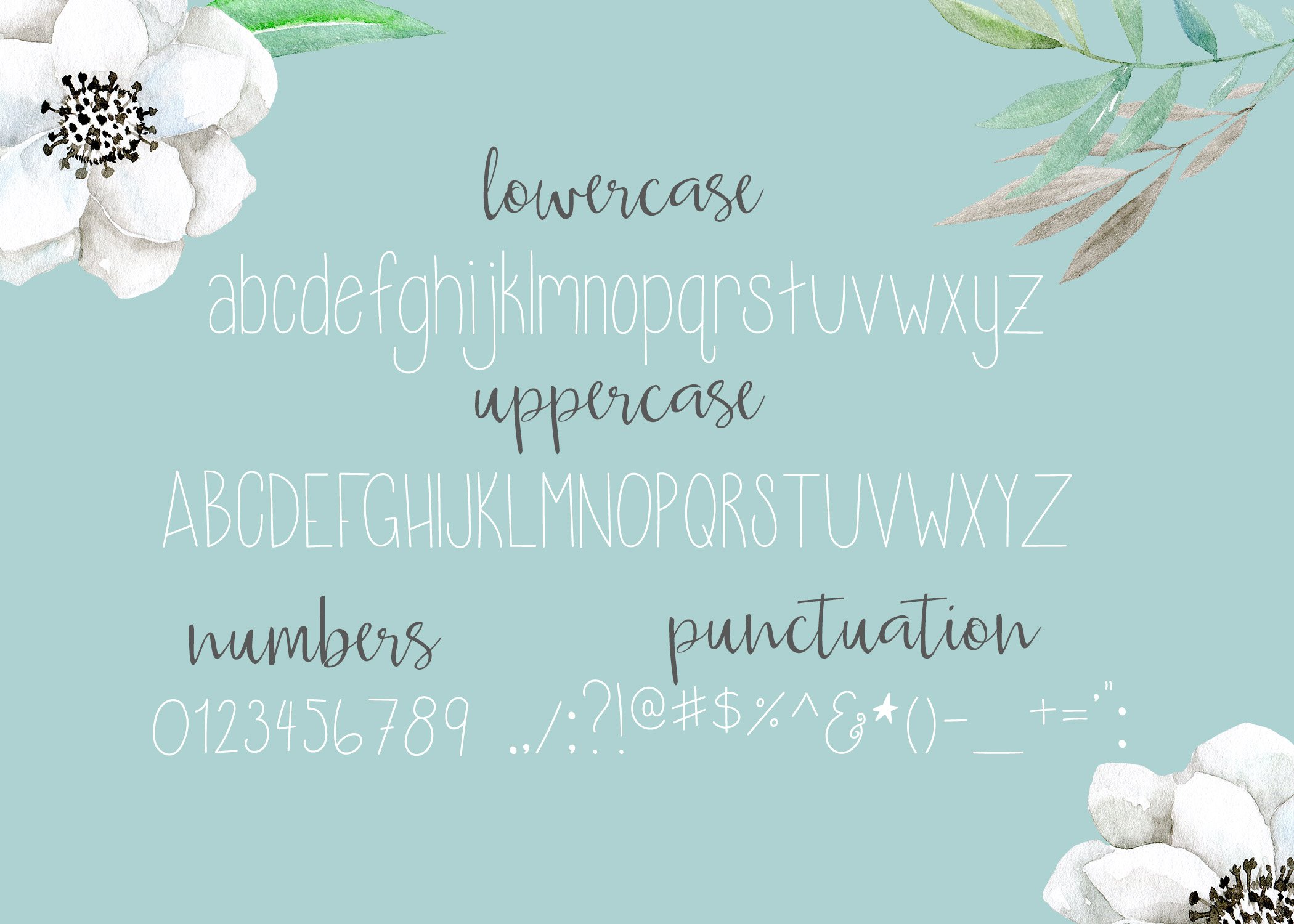 Mariah font preview image.