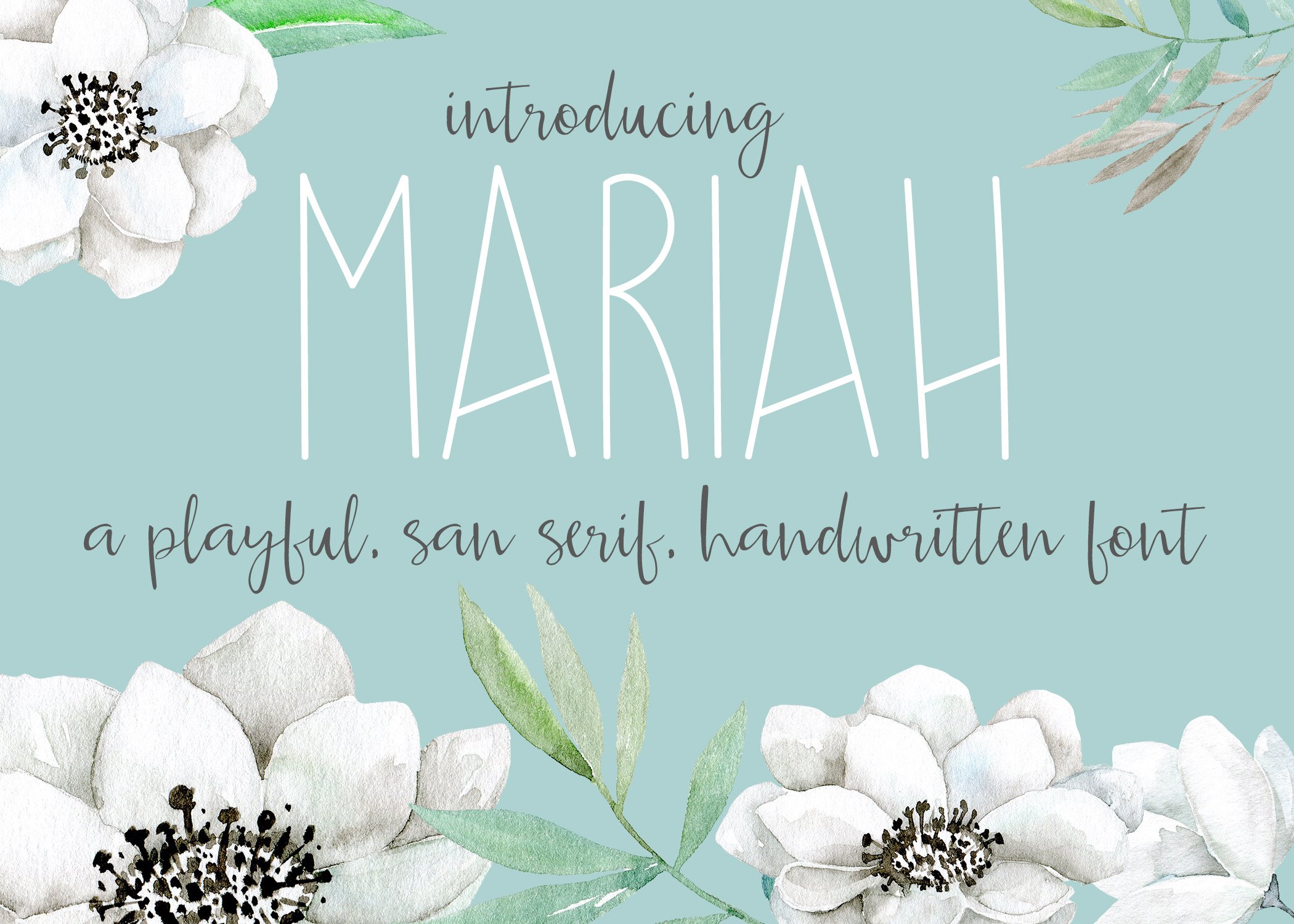 Mariah font cover image.