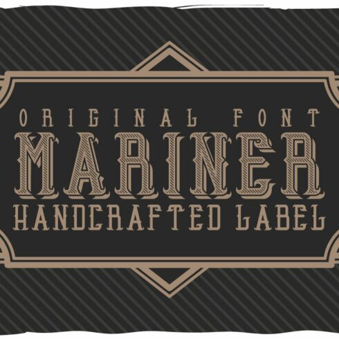 Mariner font + quotation cover image.
