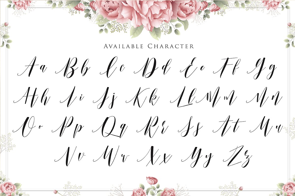 marisa script font 09 841