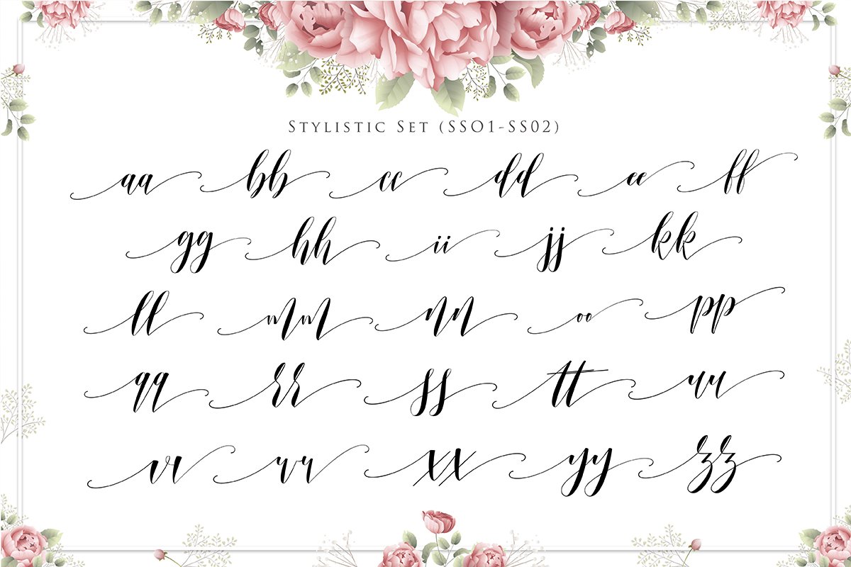 marisa script font 10 705