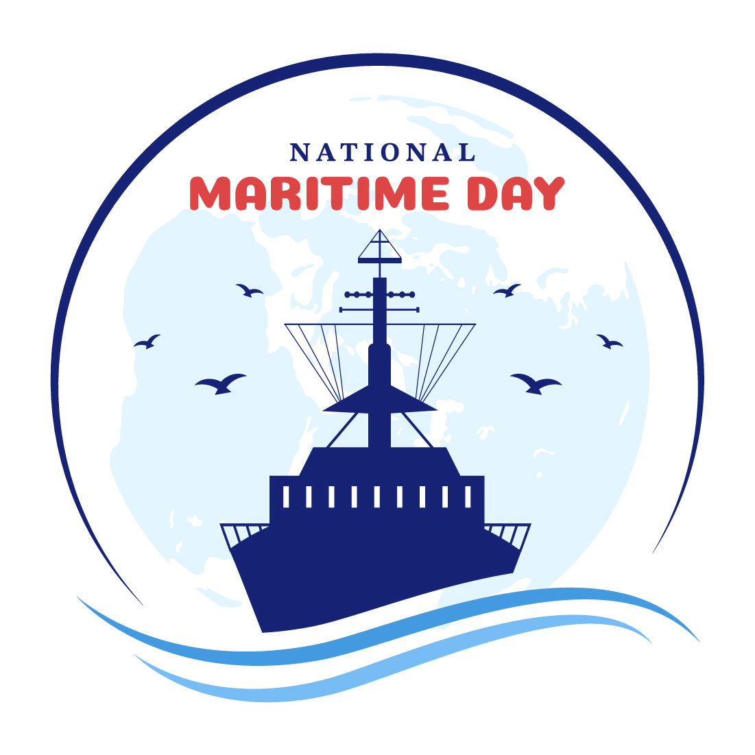 15 World Maritime Day Illustration preview image.