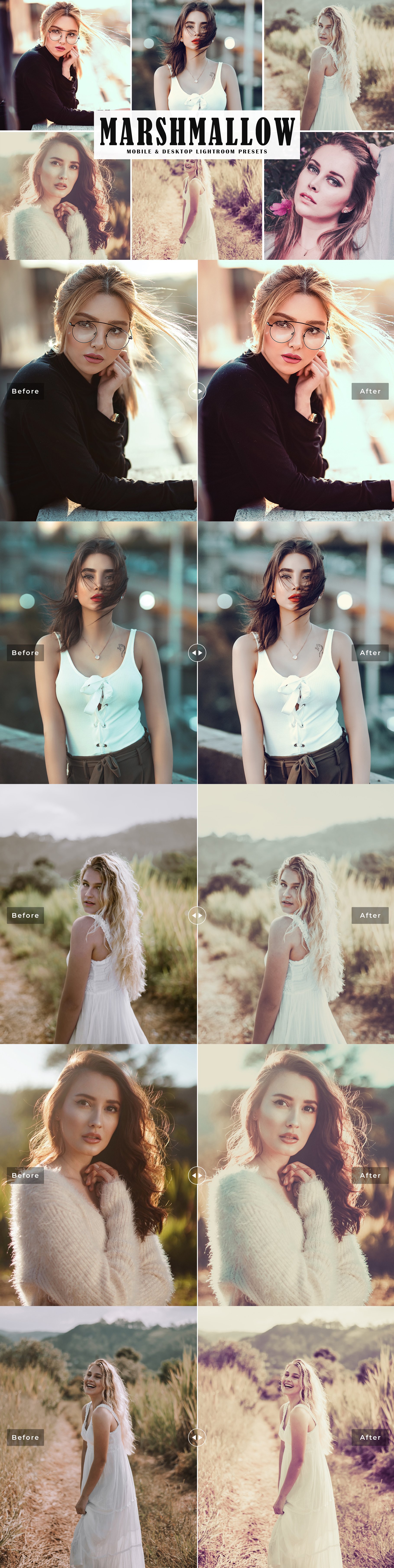 Marshmallow Lightroom Presets Packcover image.