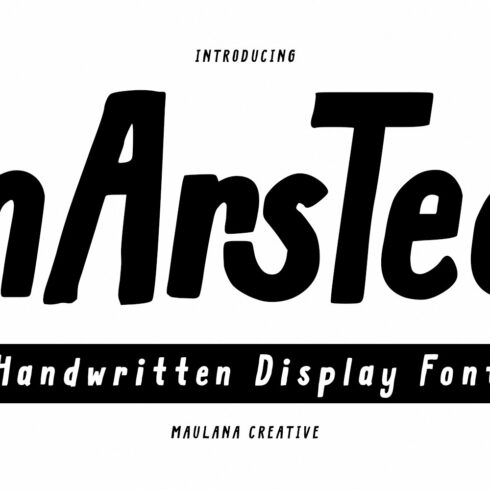Marsted Handwritten Display Font cover image.