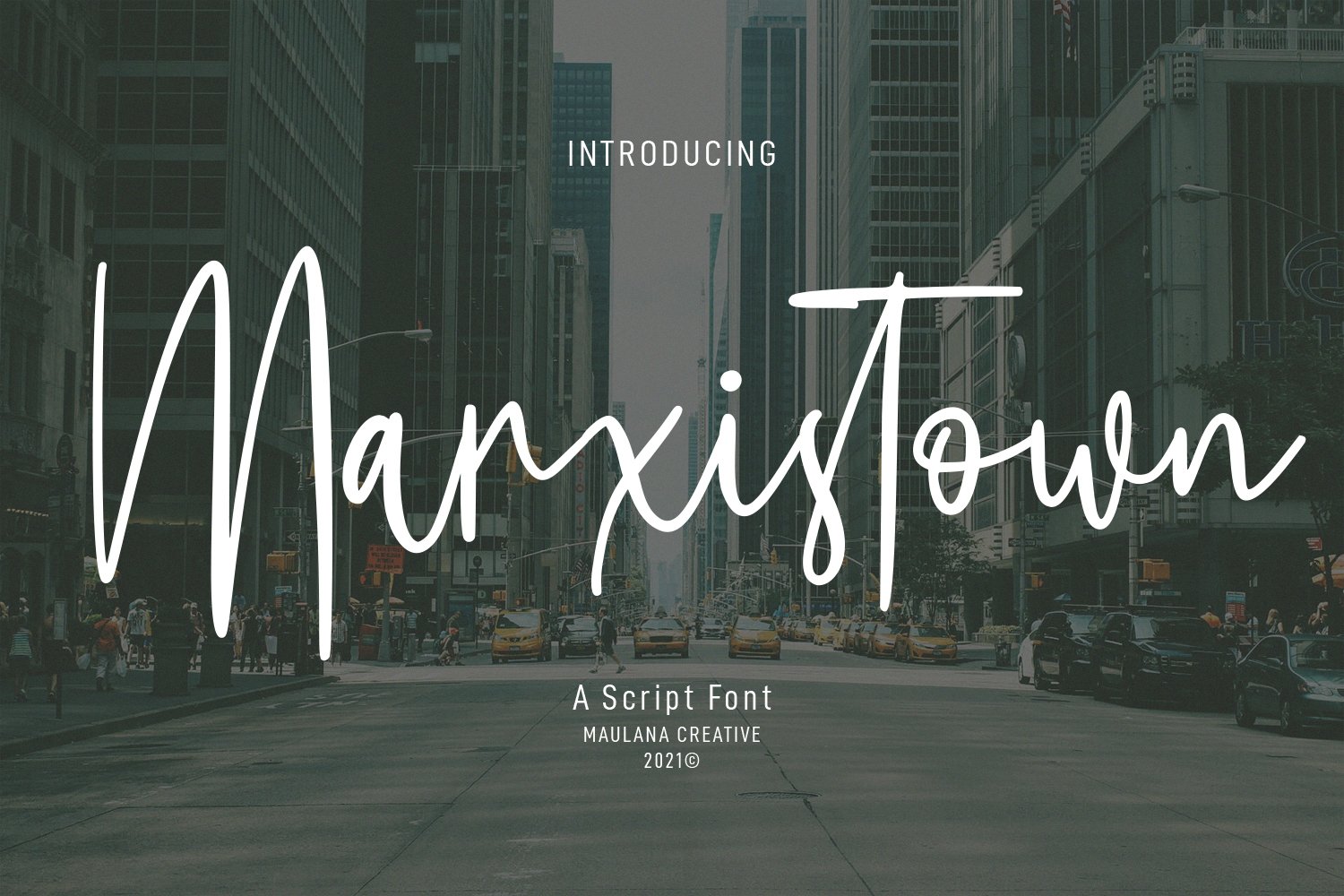 Marxistown Script Font cover image.