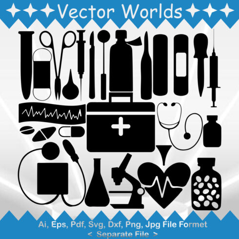 Medical Symbol SVG Vector Design cover image.