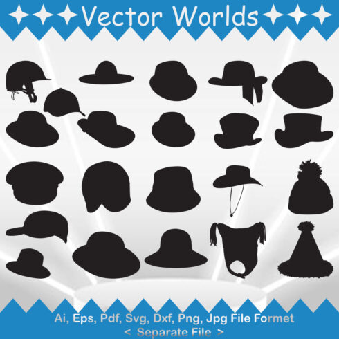 Hat SVG Vector Design cover image.
