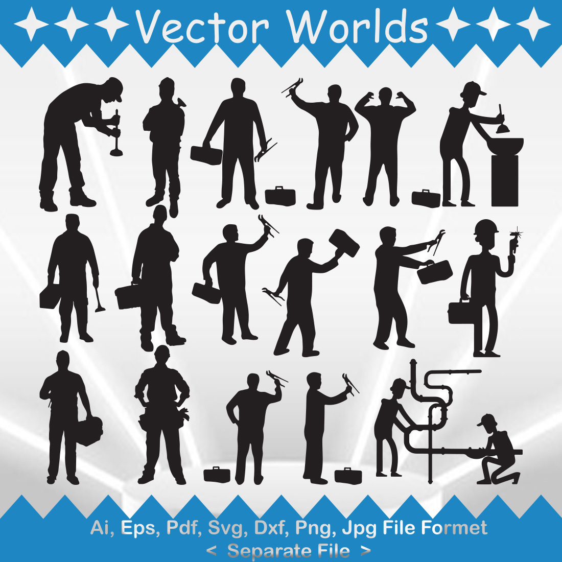 Plumbing SVG Vector Design cover image.