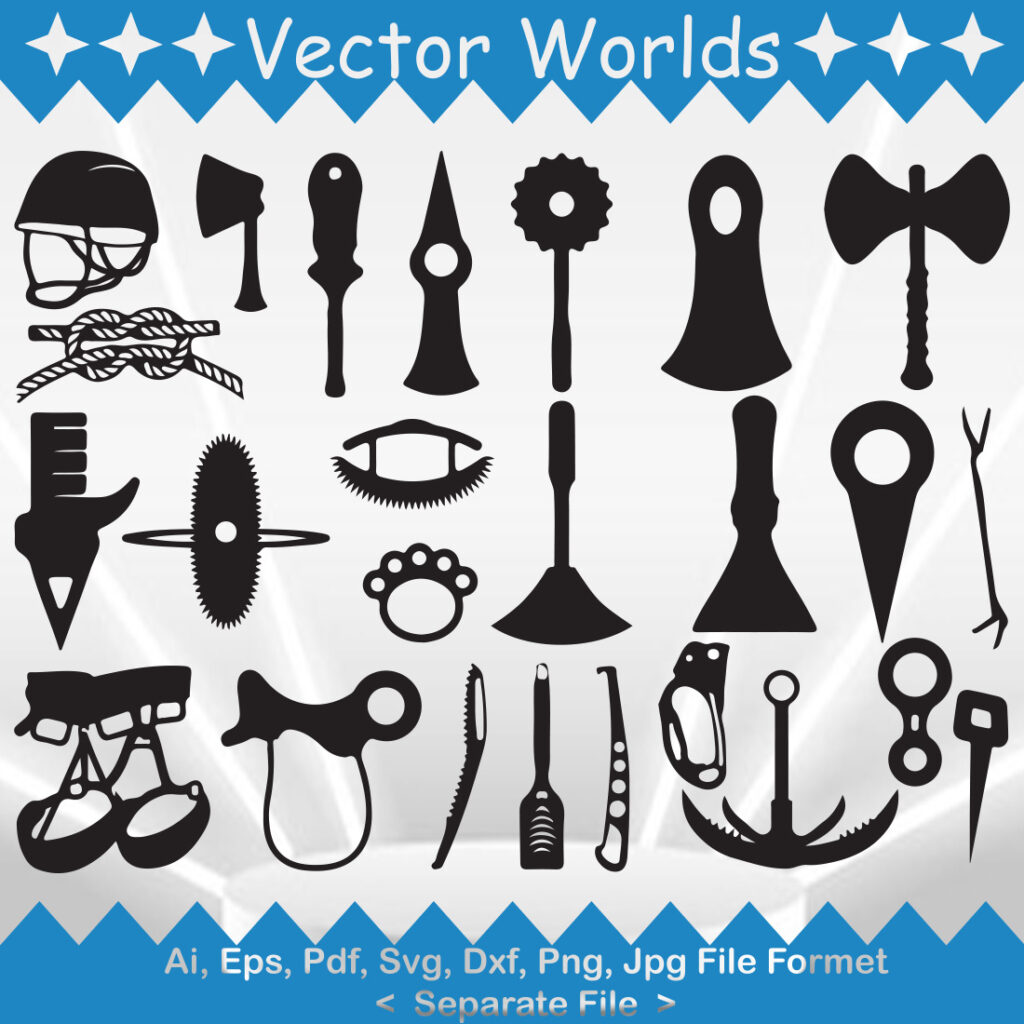 Mountaineers Tools SVG Vector Design MasterBundles