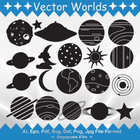 Planet SVG Vector Design cover image.