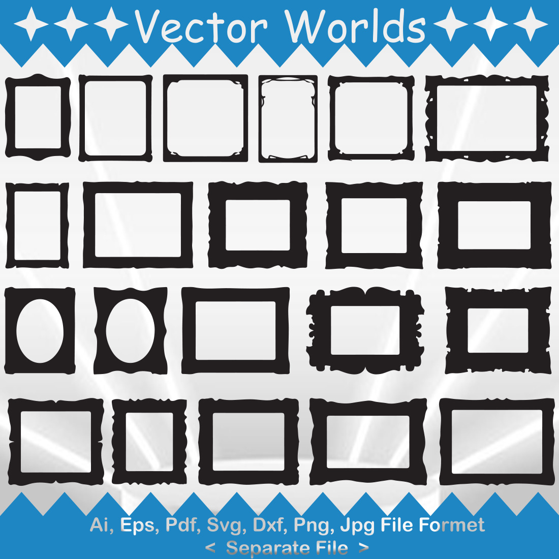 Picture Frame SVG Vector Design cover image.