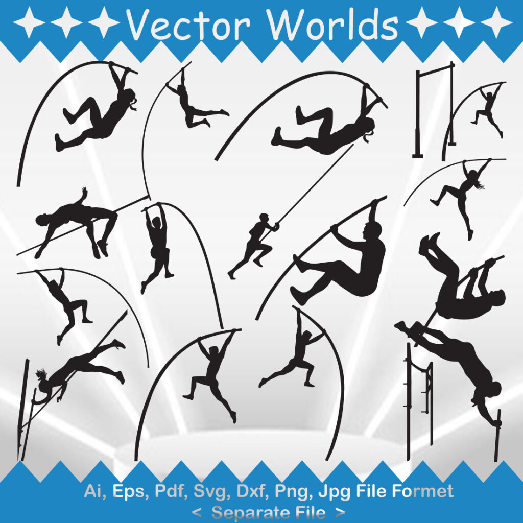 Pole Vault SVG Vector Design - MasterBundles