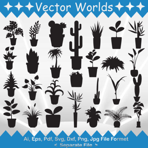 House Plant SVG Vector Design cover image.