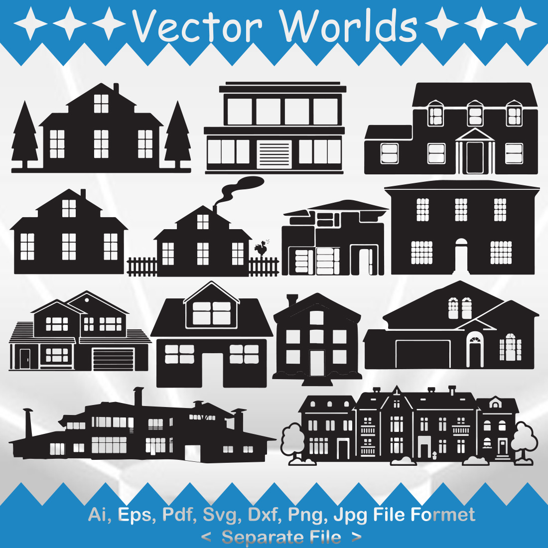 Home SVG Vector Design preview image.