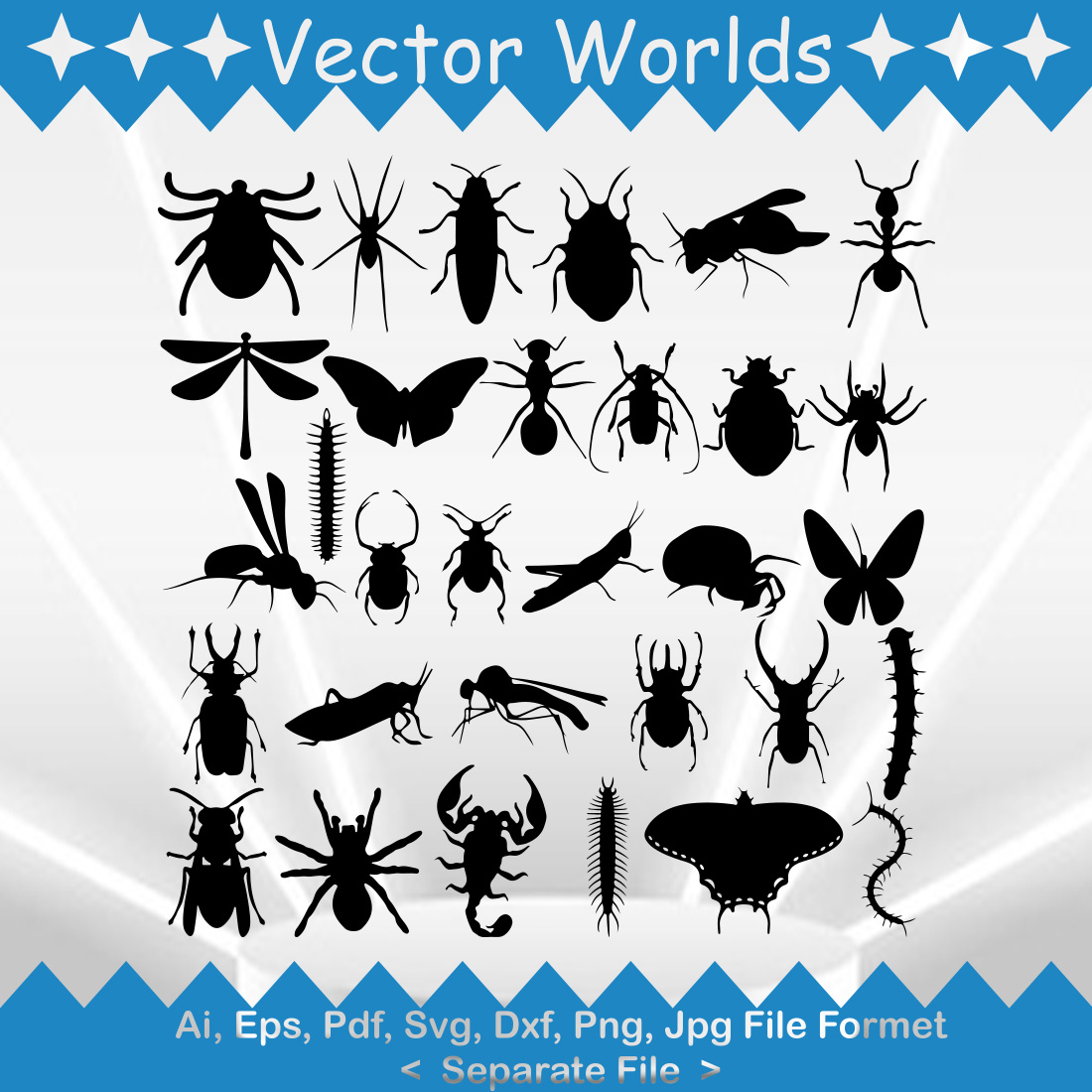 Insect SVG Vector Design preview image.