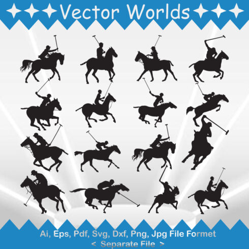 Polo Horse SVG Vector Design cover image.
