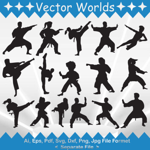 Karate SVG Vector Design cover image.