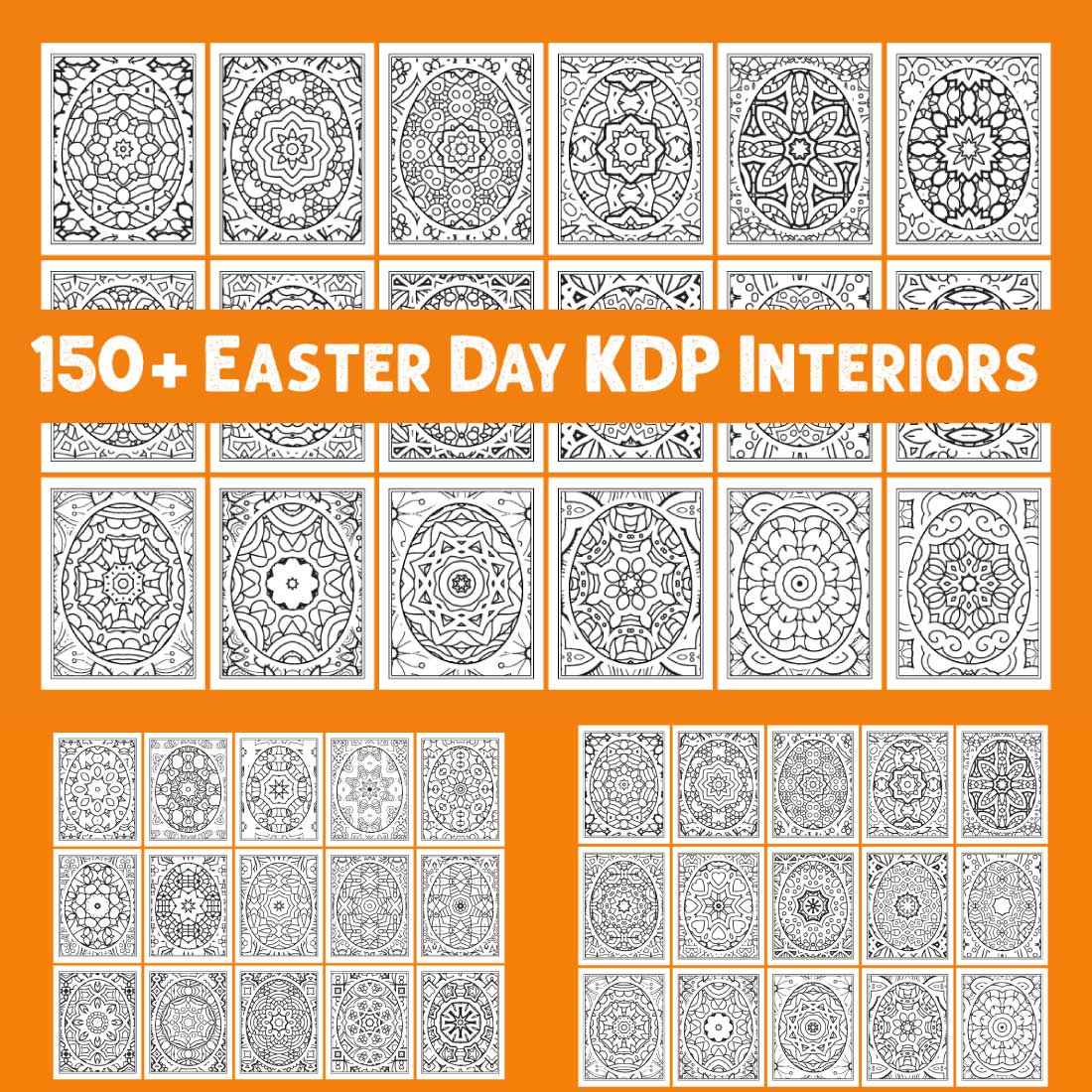 150+ Happy Easter Day KDP Interiors cover image.