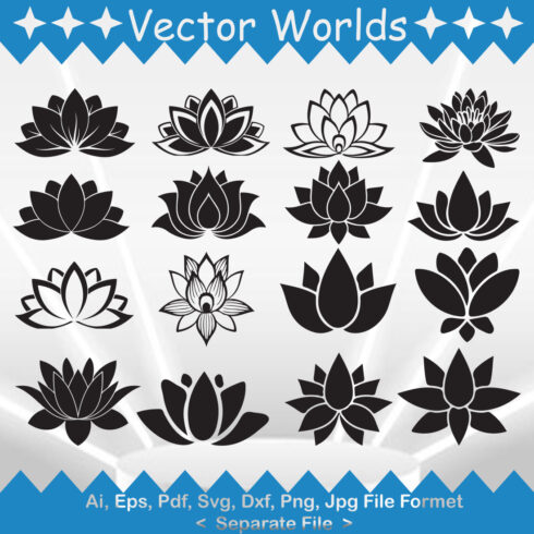 Lotus SVG Vector Design cover image.