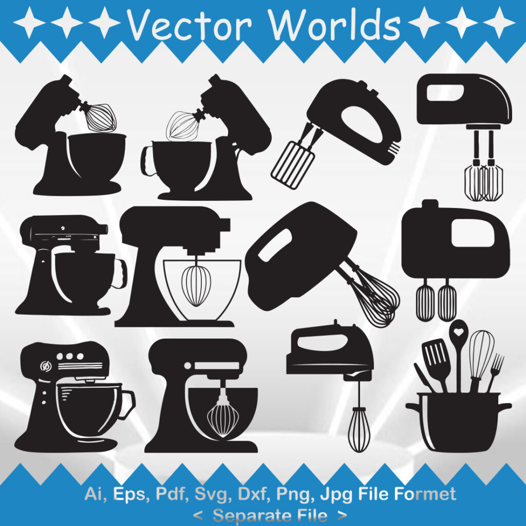 Kitchen Mixer SVG Vector Design - MasterBundles