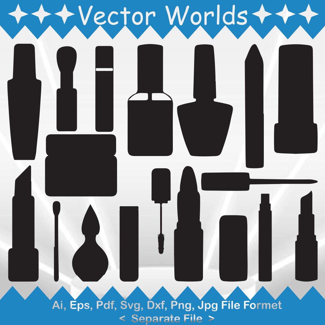 Lipstick SVG Vector Design preview image.