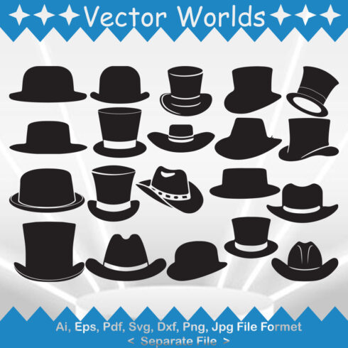 Hat SVG Vector Design cover image.